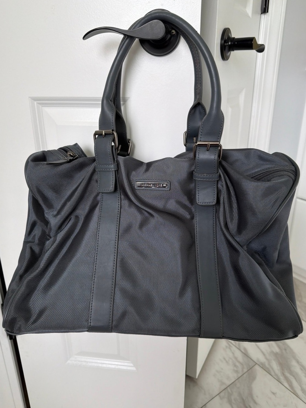 Michael Kors Gray Travel Bag with Handles